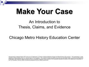 `Make Your Case` Thesis Powerpoint