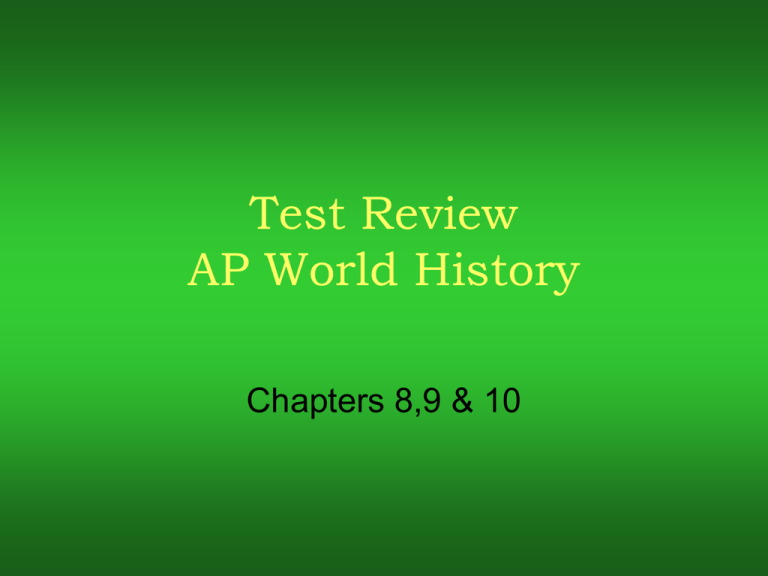 Ap World History Modern Period 1 Practice Test