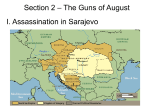 Section 2 – The Guns of August