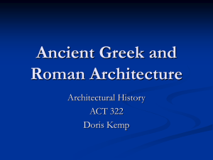 Ancient Greece: Civil and Later Greek Architecture