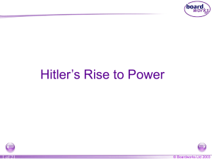 Nazi - Hitler`s rise