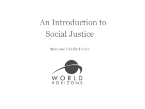 An Introduction to Social Justice