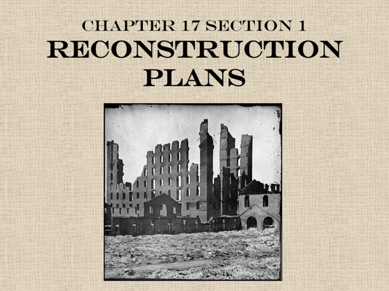 us history reconstruction lesson plans