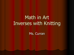 Ms Curran Inverses with Knitting