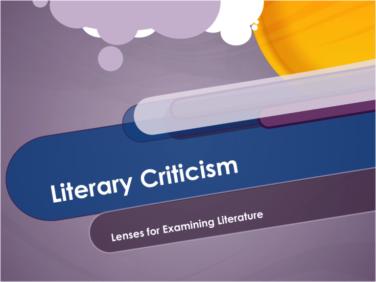 Literary Criticism