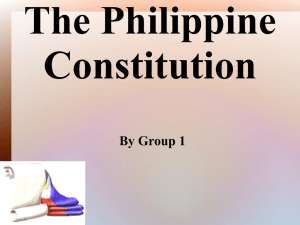 Philippine Constitution PPTSS
