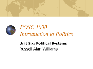 POSC 1000 Political Systems
