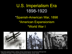 Imperialism,Spanish American War, Canal and WWI PP