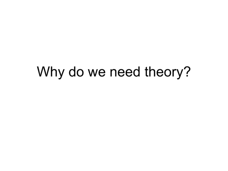 why-do-we-need-theory