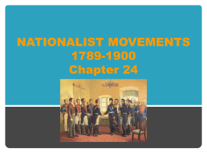 Chapter 24 Power Point (Nationalist Movements)