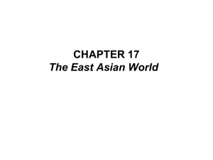 CHAPTER 17 The East Asian World