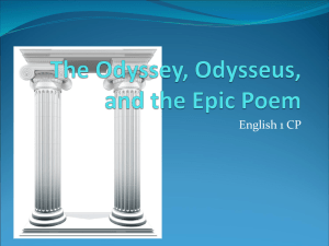 The Odyssey, Odysseus, and the epic poem
