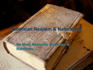 PowerPoint Presentation - American Realism & Naturalism