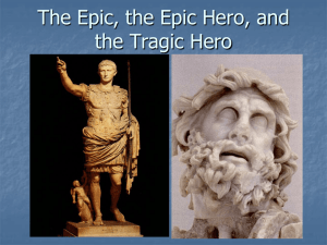 The Epic and the Epic Hero