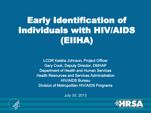 Early Identification of Individuals with HIV/AIDS (EIIHA)