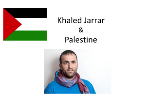 Khaled Jarrar and Palestine