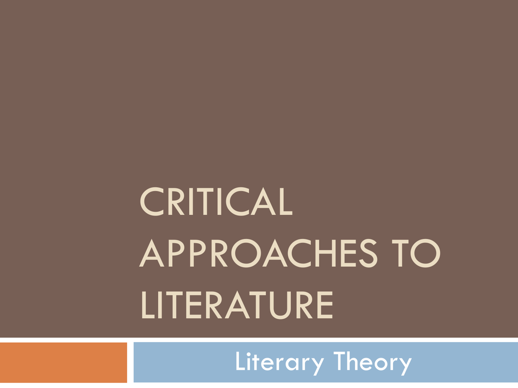 define critical approach