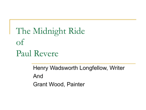 Class 5 Grant Wood Midnight Ride of Paul Revere PowerPoint