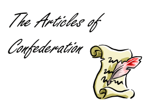 ARTICLES OF CONFEDERATION