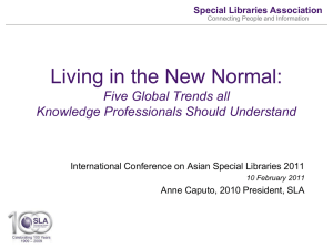 SLA-The ASian Chapter - Special Libraries Association