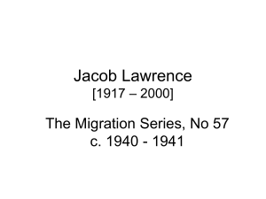 Jacob Lawrence Migration Series - Humanities – Picturing America
