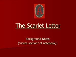 The Scarlet Letter Background