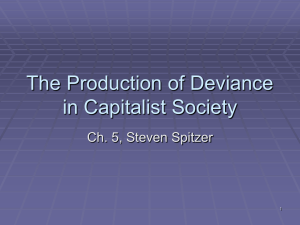 On the Sociology of Deviance - Deviance & Social Pathology