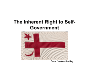 The Inherent Right to Self-Government 2056KB Nov 03 2011 10