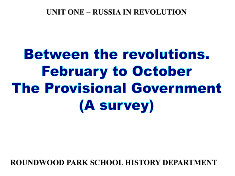 What Is A Provisional Government In Russia