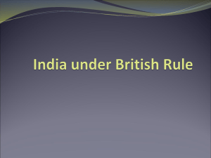 India under British Rule - PowerPoint Lecture & Primary Sources