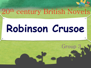 Robinson Crusoe - englishprogramme
