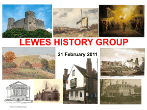 LEWES HISTORY GROUP October 2009