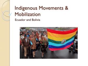 Indigenous Movements in Bolivia and Ecuador