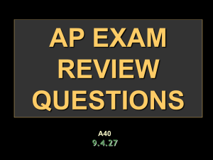 ap exam review questions