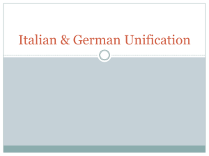 Italian & German Unification