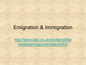 Emigration & Immigration