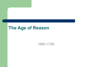 The Age of Reason in England