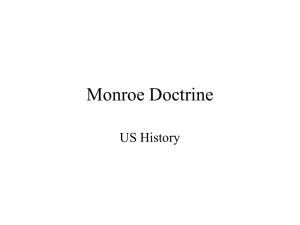 Lecture on Monroe Doctrine