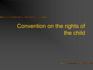 Convention on the rights of the child