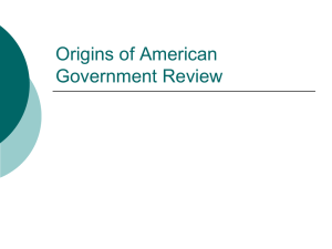 Origins of American Government Review