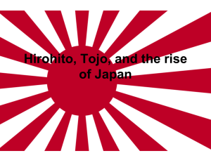 Tojo, Hirohito and the rise of Japan