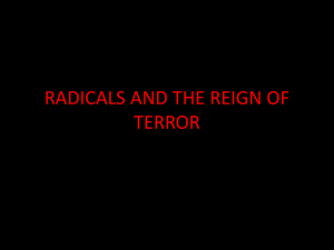 RADICALS AND THE REIGN OF TERROR