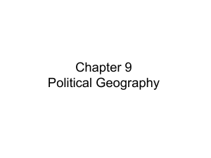 Chapter 9 - The Politics of Territory and Space