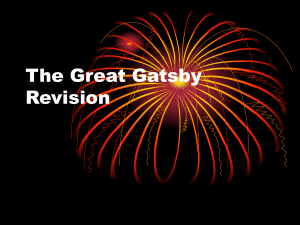 The Great Gatsby Revision