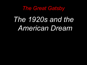 Great Gatsby and Roaring 20s intro