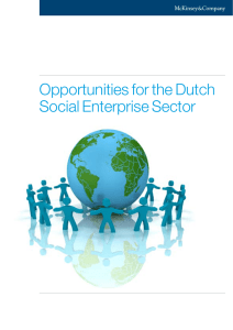 Opportunities for the Dutch Social Enterprise Sector