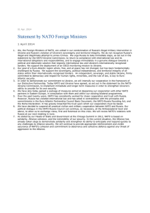 Statement by NATO Foreign Ministers