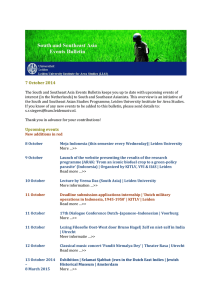 7 October 2014 Upcoming events