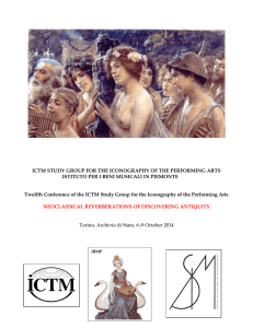 ICTM STUDY GROUP FOR THE ICONOGRAPHY OF THE