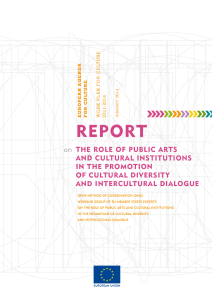 Report on the role of public arts and cultural institutions